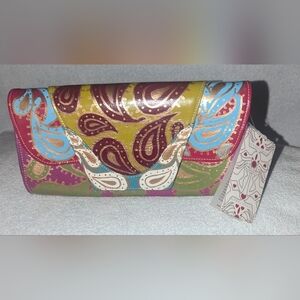 Rodrigo Palacio handpaint leather clutch.